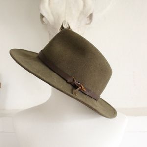 Vintage Dorfman Pacific Felt Wool Hat Olive Green